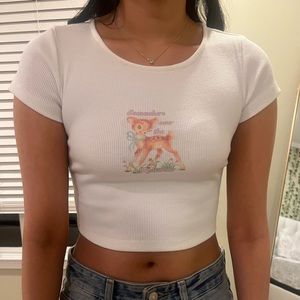 Princess Polly | Bambi Crop Baby Tee in Size US 2